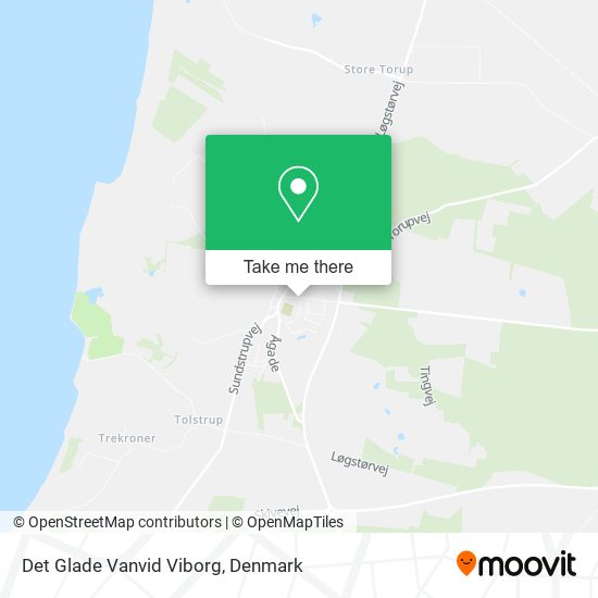 Det Glade Vanvid Viborg map