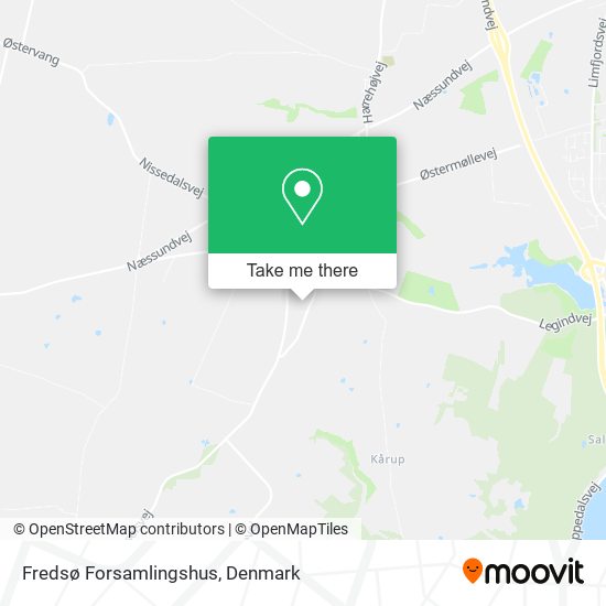 Fredsø Forsamlingshus map