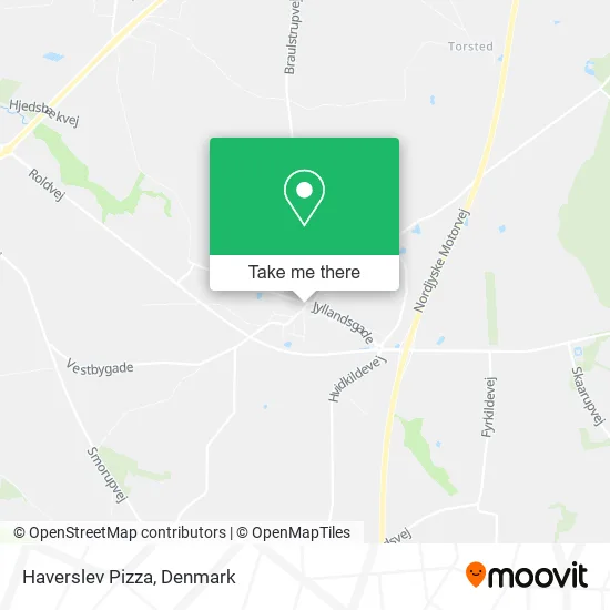 Haverslev Pizza map