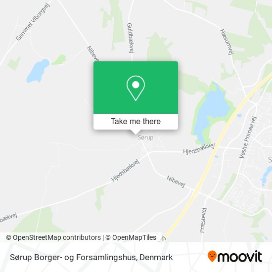 Sørup Borger- og Forsamlingshus map