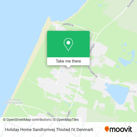 Holiday Home Sandtornvej Thisted IV map