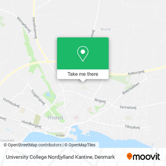 University College Nordjylland Kantine map