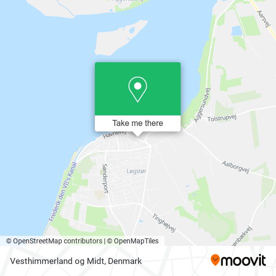 Vesthimmerland og Midt map