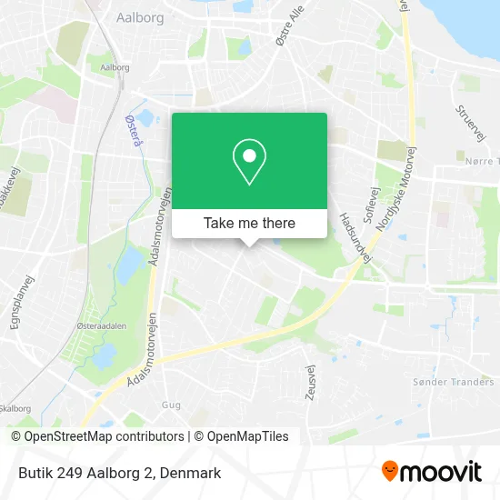 Butik 249 Aalborg 2 map