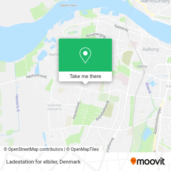 Ladestation for elbiler map