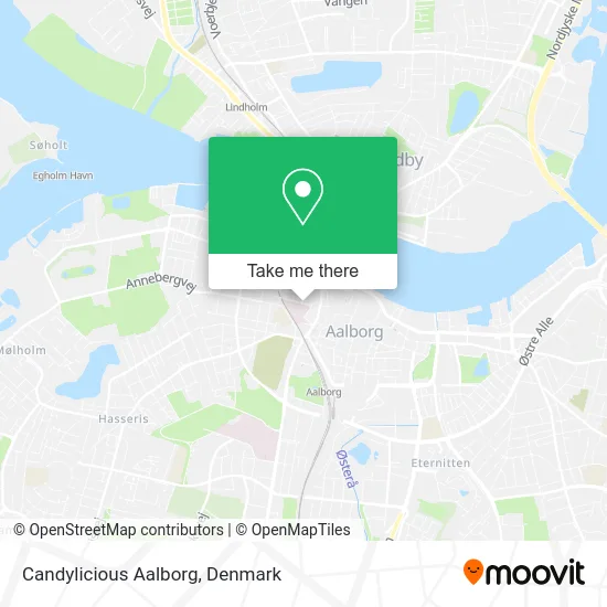 Candylicious Aalborg map