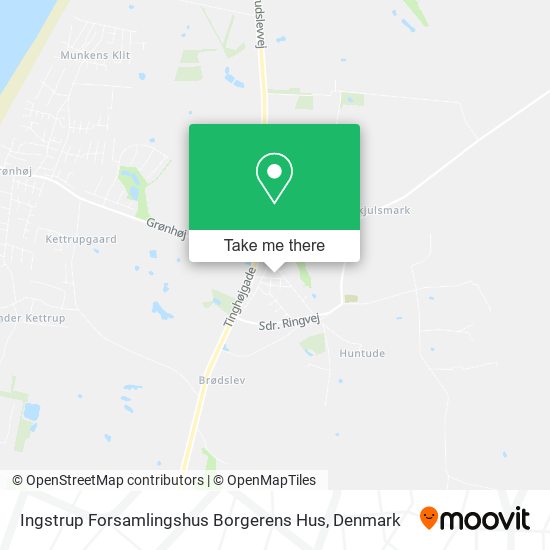 Ingstrup Forsamlingshus Borgerens Hus map