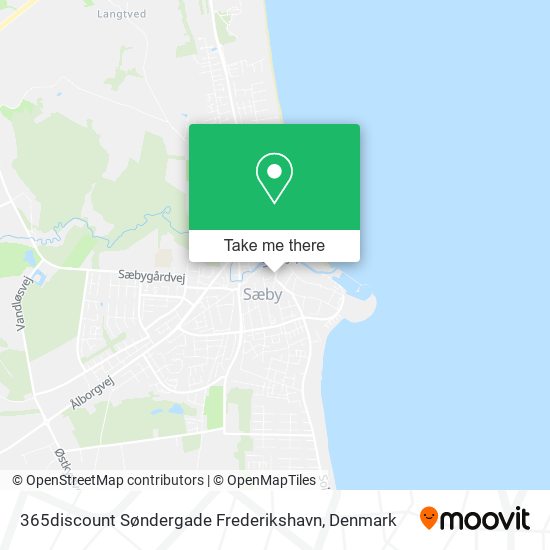 365discount Søndergade Frederikshavn map