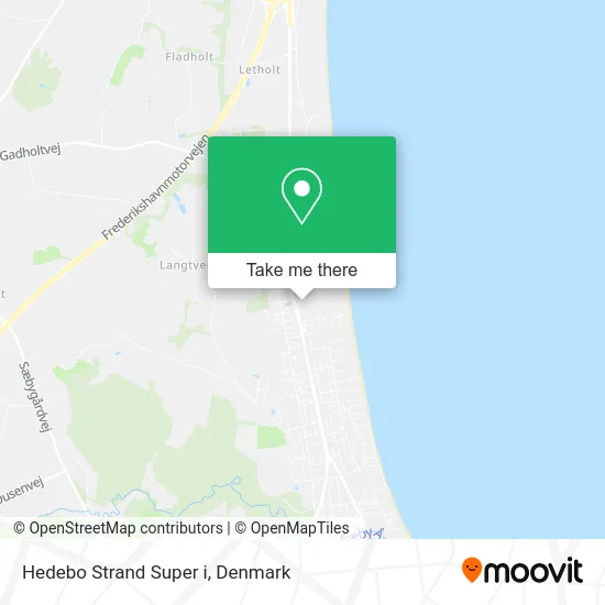 Hedebo Strand Super i map