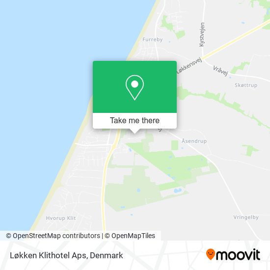 Løkken Klithotel Aps map