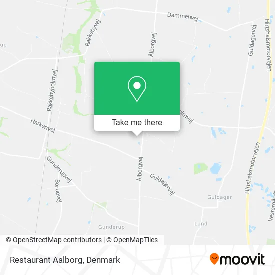 Restaurant Aalborg map