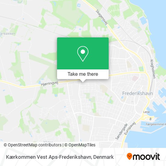 Kærkommen Vest Aps-Frederikshavn map