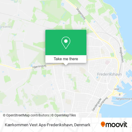 Kærkommen Vest Aps-Frederikshavn map