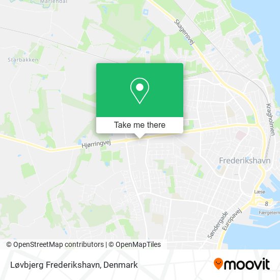 Løvbjerg Frederikshavn map