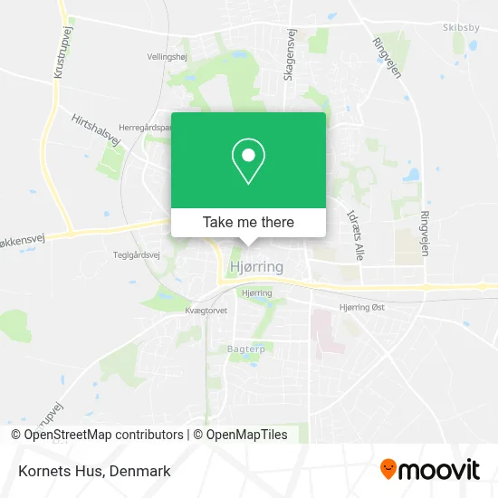 Kornets Hus map