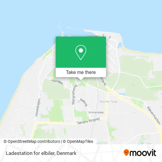 Ladestation for elbiler map