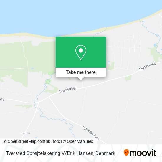 Tversted Sprøjtelakering V / Erik Hansen map