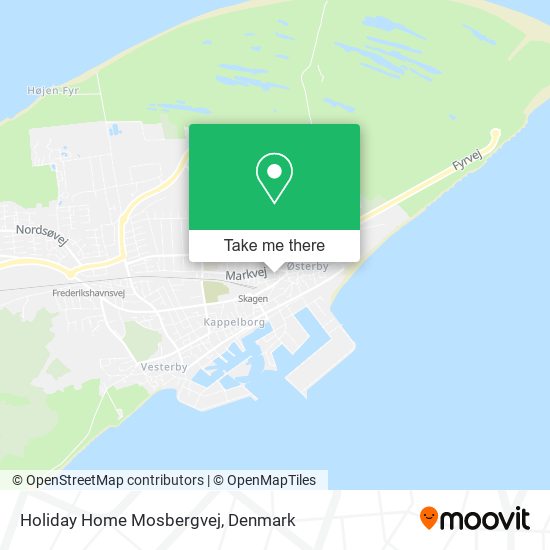 Holiday Home Mosbergvej map