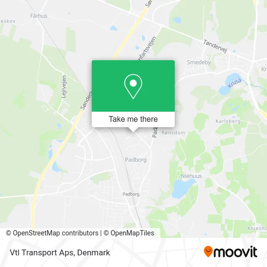 Vtl Transport Aps map