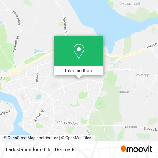 Ladestation for elbiler map