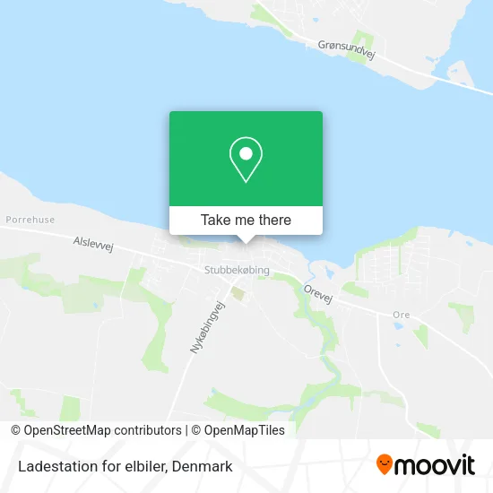 Ladestation for elbiler map