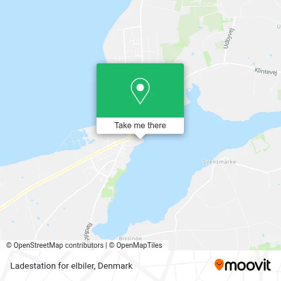 Ladestation for elbiler map