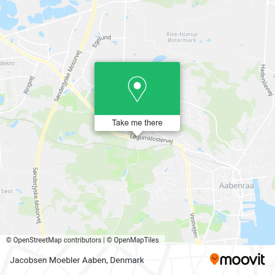 Jacobsen Moebler Aaben map