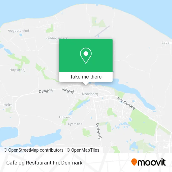 Cafe og Restaurant Fri map