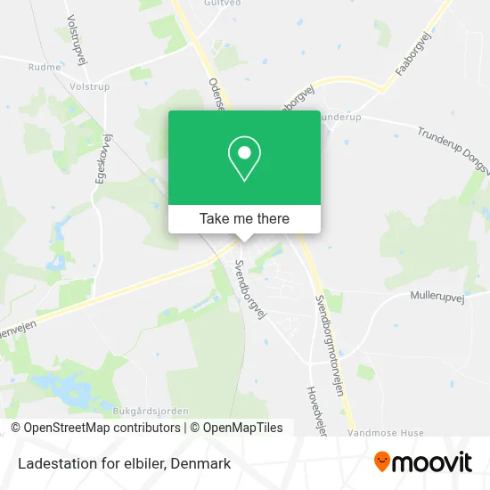 Ladestation for elbiler map