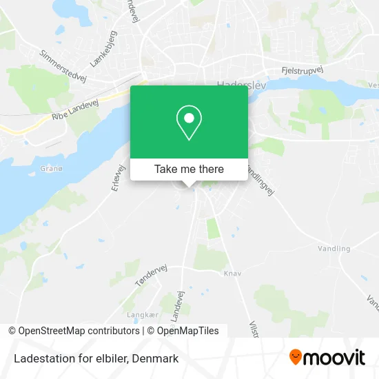 Ladestation for elbiler map