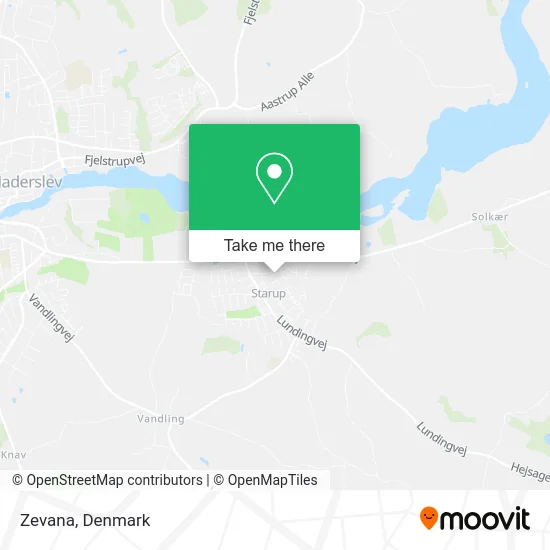 Zevana map