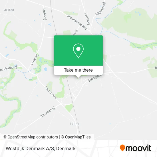 Westdijk Denmark A/S map