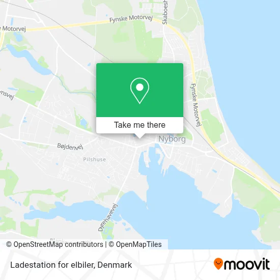 Ladestation for elbiler map