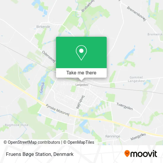 Fruens Bøge Station map