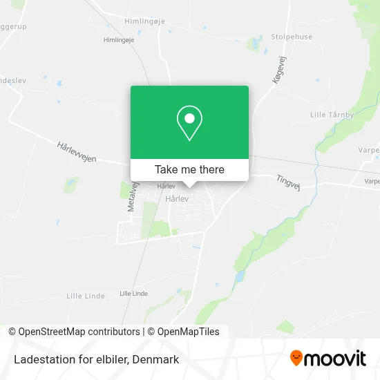 Ladestation for elbiler map