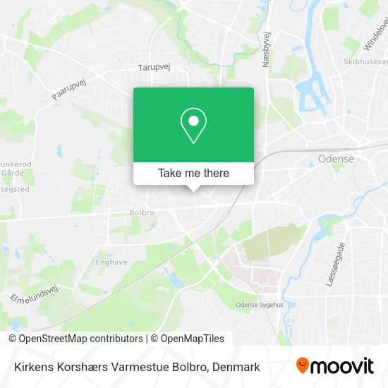 Kirkens Korshærs Varmestue Bolbro map