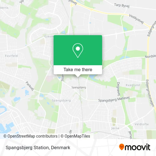 Spangsbjerg Station map