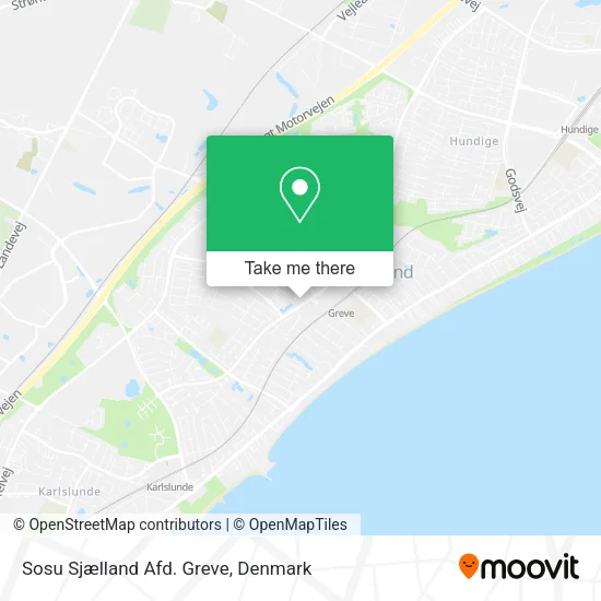Sosu Sjælland Afd. Greve map