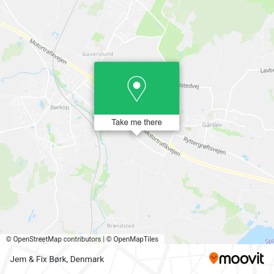 Jem & Fix Børk map
