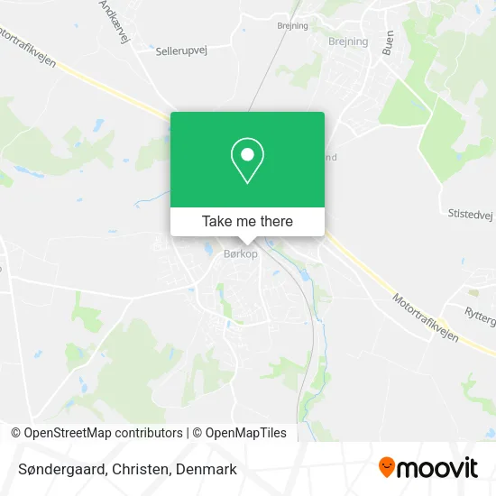 Søndergaard, Christen map