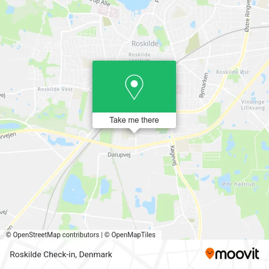 Roskilde Check-in map