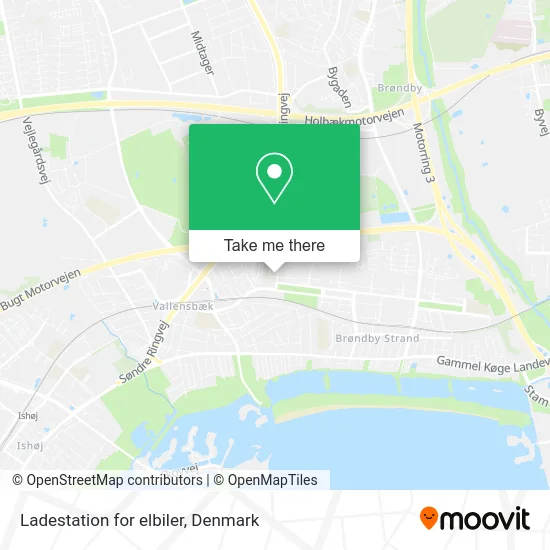 Ladestation for elbiler map