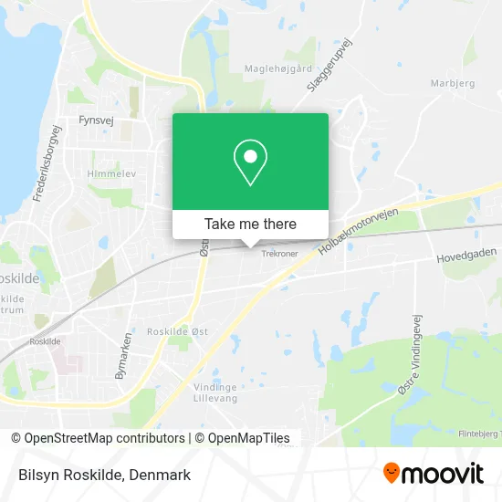 Bilsyn Roskilde map