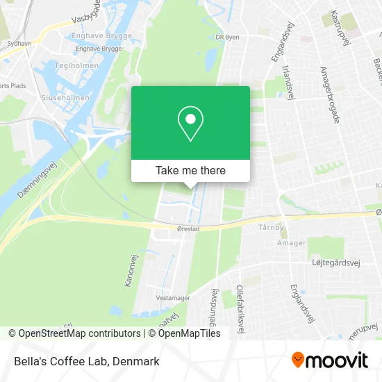 Bella's Coffee Lab map