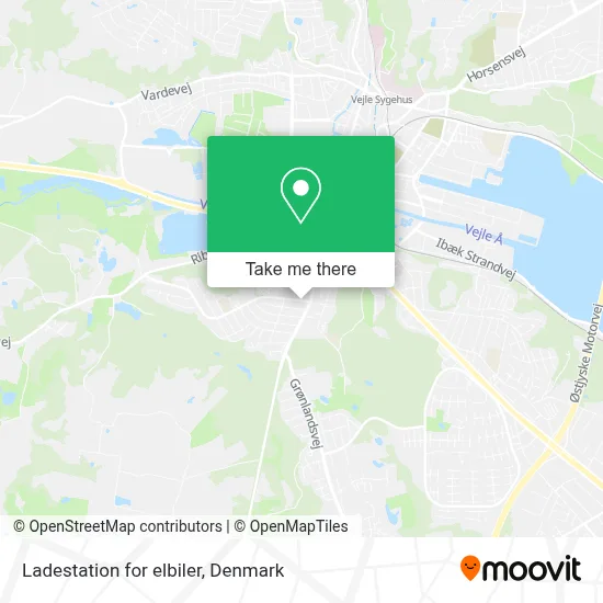 Ladestation for elbiler map