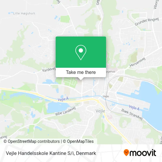 Vejle Handelsskole Kantine S/i map