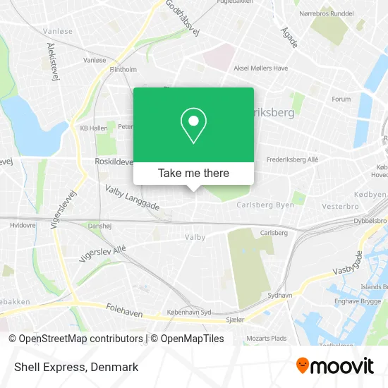 Shell Express map