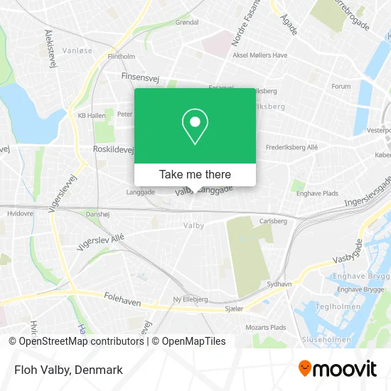 Floh Valby map