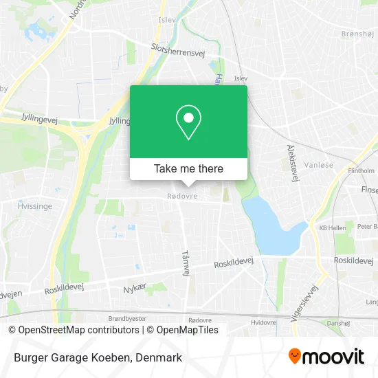 Burger Garage Koeben map