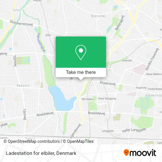 Ladestation for elbiler map